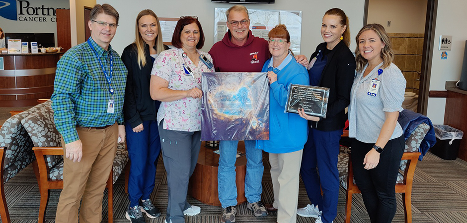 Cancer fighter honors Portneuf Cancer Center team