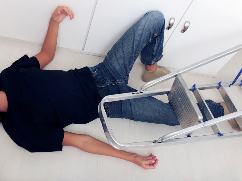 ladder fall
