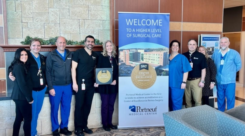 Portneuf Medical Center is accredited as a Center of Excellence in Hernia Surgery